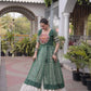Bandhani Medallion Jacket Lehenga