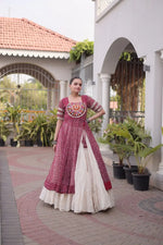 Bandhani Medallion Jacket Lehenga