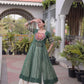 Bandhani Medallion Jacket Lehenga