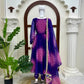 Bandhani Print Anarkali Gown