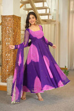 Bandhani Print Anarkali Gown