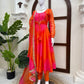Bandhani Print Anarkali Gown