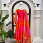 Bandhani Print Anarkali Gown