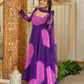 Bandhani Print Anarkali Gown