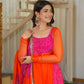 Bandhani Print Anarkali Gown
