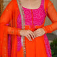 Bandhani Print Anarkali Gown