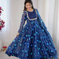 Bandhani Print Georgette Gown Set