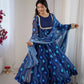 Bandhani Print Georgette Gown Set
