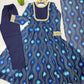 Bandhani Print Georgette Gown Set