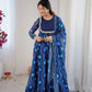 Bandhani Print Georgette Gown Set