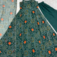 Bandhej Chiffon Flared Anarkali Gown with Dupatta
