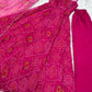 Bandhej Chiffon Flared Anarkali Gown with Dupatta