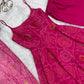 Bandhej Chiffon Flared Anarkali Gown with Dupatta