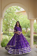 Bandhej Zari Gota Lehenga