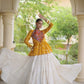 Bandhni Gamthi Peplum Lehenga Set
