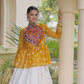 Bandhni Gamthi Peplum Lehenga Set
