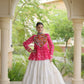 Bandhni Gamthi Peplum Lehenga Set