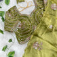 Beaded Floral Butta Saree