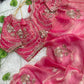 Beaded Floral Butta Saree