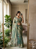 Beaded Floral Butta Saree