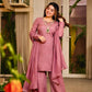 Beaded Latkan Crinkle Silk Kurta