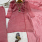 Beaded Latkan Crinkle Silk Kurta