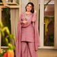 Beaded Latkan Crinkle Silk Kurta
