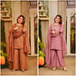 Beaded Latkan Crinkle Silk Kurta