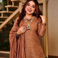 Beaded Latkan Crinkle Silk Kurta