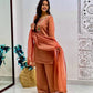 Beaded Latkan Crinkle Silk Kurta
