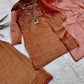 Beaded Latkan Crinkle Silk Kurta