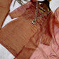 Beaded Latkan Crinkle Silk Kurta