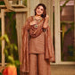 Beaded Latkan Crinkle Silk Kurta