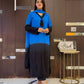 Beautiful Beads work Straight Suit Set for Festive and Family Occasions