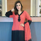 Beautiful Beads work Straight Suit Set for Festive and Family Occasions