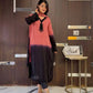 Beautiful Beads work Straight Suit Set for Festive and Family Occasions