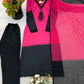Beautiful Beads work Straight Suit Set for Festive and Family Occasions