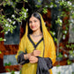 Beautiful Beads work Straight Suit Set for Festive and Family Occasions