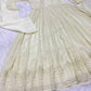 Beautiful Georgette Sequin Wave Anarkali Gown Set