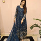 Beautiful Georgette Sequin Wave Anarkali Gown Set