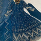 Beautiful Georgette Sequin Wave Anarkali Gown Set