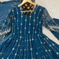 Beautiful Georgette Sequin Wave Anarkali Gown Set