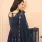 Beautiful Georgette Sequin Wave Anarkali Gown Set