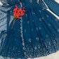 Beautiful Georgette Sequin Wave Anarkali Gown Set