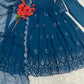 Beautiful Georgette Sequin Wave Anarkali Gown Set