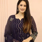 Beautiful Georgette Sequin Wave Anarkali Gown Set