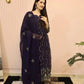 Beautiful Georgette Sequin Wave Anarkali Gown Set
