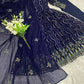 Beautiful Georgette Sequin Wave Anarkali Gown Set
