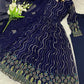 Beautiful Georgette Sequin Wave Anarkali Gown Set