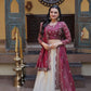 Beautiful Lehenga Choli with Zari Sequin Dupatta for Wedding Festive Party Wear